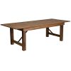 Flash Furniture HERCULES Series 8 X 40 Rectangular Antique Rustic Solid Pine Folding Farm Table 0 100x100