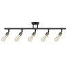 Globe Electric 59328 Rennes 5 Light Track Lighting Oil Rubbed Bronze Finish Antique Brass Sockets Bulbs Included 0 100x100