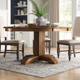 Ian Extendable Solid Wood Dining Table