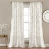 Lush Decor Ruffle Diamond Curtains Textured Window Panel Set For Living Dining Room Bedroom Pair 84 X 54 White 84 X 54 0 100x100
