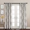 MYSKY HOME Dahlia Flower Damask Style Fashion Design Print Thermal Insulated Blackout Curtain With Grommet Top For Living Room 52 By 84 Inch Brown 1 Panel 0 100x100