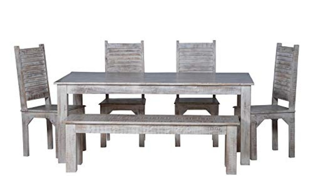 Maadze 6 Piece White Dining Table Set Farmhouse Goals