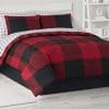 Mountain Home Red Black Buffalo Plaid Farmhouse Twin Comforter Set 6 Piece Bed In A Bag Homemade Wax Melts 0 100x100