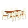 NAKE9 WHI W 9 Pc Dining Set Table With Leaf And 8 Dining Chairs 0 100x100