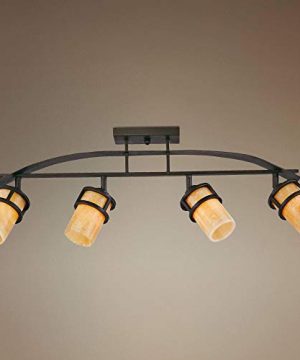 Quoizel Ky1404ib Kyle Rustic Track Light Kit 4 400 Watts Kyle Rustic Track Light Kit 4