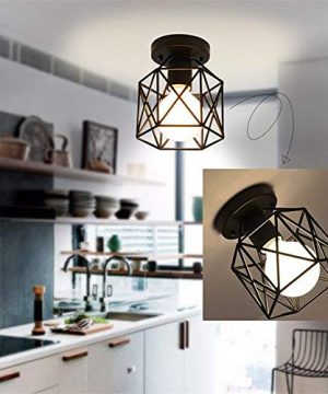 Ruxue Modern Semi Flush Mount Ceiling Light Industrial Ceiling