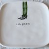 Rae Dunn Magenta Ceramic Halloween Salad Appetizer Square Plate With Witch Legs Design I Put A Spell On You 0 100x100