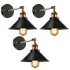 Vintage Wall Sconce Licperron Black Antique 240 Degree Adjustable Industrial Wall Light For Restaurants Galleries Aisle Kitchen Room Doorway 3 Pack 0 100x100