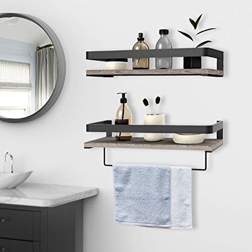 decorative metal shelves bathroom