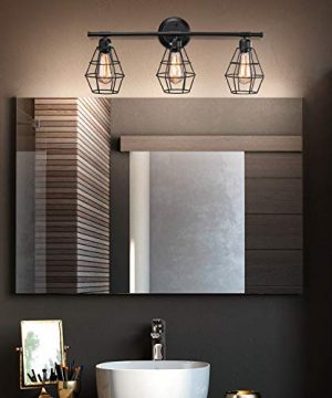 Industrial Bathroom Vanity Wall Light Licperron Farmhouse Rustic Style Wall S... 
