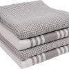 KAF Home Kitchen Towels Set Of 4 Absorbent Durable And Soft Towels Perfect For Kitchen Messes And Drying Dishes 18 X 28 Inches Drizzle 0 100x100