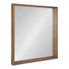 Kate And Laurel Hutton Rustic Wood Square Mirror 30x30 Natural 0 100x100