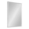 Kate And Laurel Rhodes Large Framed Decorative Rectangle Wall Mirror 2475x3675 Chrome Silver 0 100x100