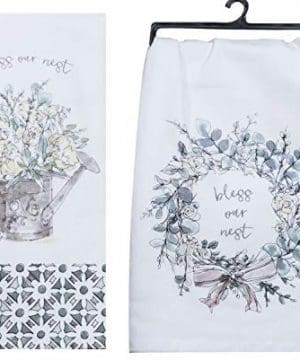 Kay Dee Designs Bless Our Nest Floral Farmhouse Kitchen Towels Bundle Of 2 0 300x360