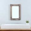 MBQQ Rustic Flat Wood Frame Hanging Wall Mirror Decorative Bathroom Mirrors For Wall Vanity Mirror Makeup Mirror16 X 24 0 0 100x100