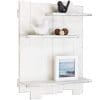 MyGift Wall Mounted Whitewashed Wood Pallet Style 3 Tier Display Shelf 0 100x100