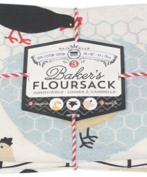 Now Designs Bakers Floursack Kitchen Dish Towels Farm To Table Set Of 3 0 300x360