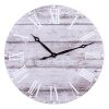 Patton Wall Decor 30 Inch 30 Frameless Rustic White Washed Wood Plank Wall Clock Gray 0 100x100