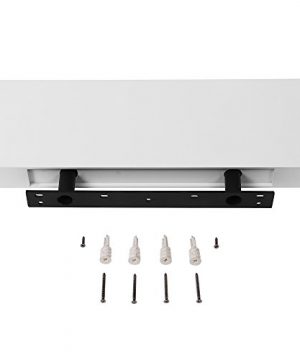 SONGMICS Wall Shelf 2 Set Floating Shelf 15 Inches Easy Install For Decorative Display Corner Invisible Bracket Support White ULWS14WT 2 0 5 300x360