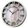 SUNBRIGHT 12 Inch Rustic Decorative Noiseless Wall Clock Silent Non Ticking For Home Office School Cream 0 100x100