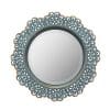 Stonebriar American Adventure Metal Lace Wall Mirror Turquoise 0 100x100