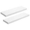 VASAGLE Floating Shelf Set Of 2 Wall Shelf 236 Inch Hanging Shelves Wall Mounted For Photos Decorations MDF White ULWS26WT 2 0 100x100