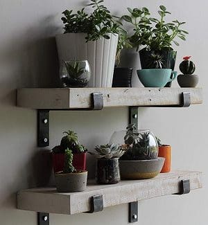 White Farmhouse Shelves
