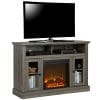 Ameriwood Home Chicago TV Stand With Fireplace Rustic Gray 0 100x100