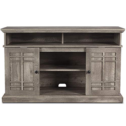 BELLEZE 48 Inch Wood Television Stand Console With Media Shelves Ashland Pine 0