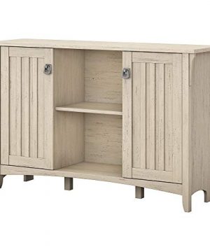 Bush Furniture Salinas Accent Storage Cabinet With Doors In Antique White 0 300x360