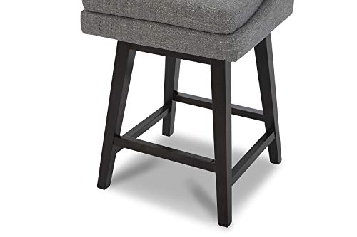 Chita Counter Height Swivel Barstool, Upholstered Counter Height Bar Stools With Arms