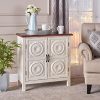 Christopher Knight Home Alana Firwood Cabinet Distressed WhiteBrown 0 100x100