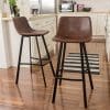 Christopher Knight Home Dax Snake Skin Brown Bar Stool Set Of 2 0 100x100