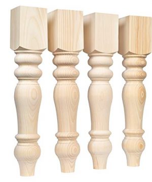 Chunky Farmhouse Table Legs Pine Dining Table Legs Set Of 4 5 X 5 X 29 Inch Dimensions Widely Compatible Wood Handcrafted In USA 0 300x360