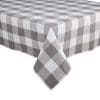 DII Buffalo Check Tabletop Collection For Family Dinners Special Occasions And Everyday Use IndoorOutdoor 60x84 Gray White 0 100x100