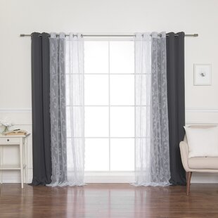 Evelina+Solid+Color+Blackout+Thermal+Grommet+Curtain+Panels+Set+of+2