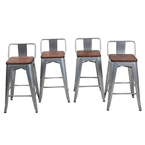 Metal Counter Stool Height Bar Stools, Metal And Wood Counter Stools With Backs