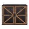 Kate And Laurel Mace Farmhouse Rustic Wood And Metal Wall Mounted Double Door Storage Cabinet 0 100x100