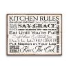 Kitchen Rules Wall Sign For Home DecorKitchen Wall ArtCute Kitchen SignWood SignsKitchen Decor 0 100x100