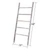 RHF 48 Blanket Ladder Decorative LadderLadder ShelfLeaning ShelfDecorative Ladder For Bathroom Ladder Shelf Stand Rustic Chic Farmhouse Wood LadderQuilt RackNo Assembly RequiredWhite 0 100x100