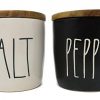 Rae Dunn By Magenta 2 Piece SALTPEPPER Ceramic LL Salt Pepper Cellar 0 0 100x100