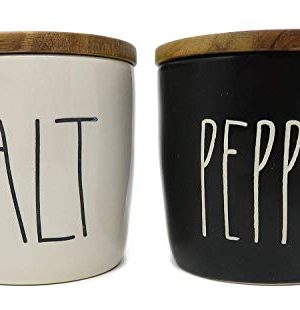 rae dunn salt and pepper grinders