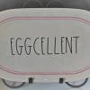 Rae Dunn EGGCELLENT In Large Letters With Pink Line Around Rim Easter 15 Inch Oval End Dinner Dessert Snack Appetizer Platter Tray By Magenta 0 100x100