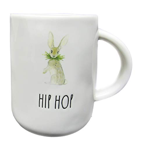 Rae Dunn HIP HOP Easter Bunny Ceramic Coffee Tea Mug 0