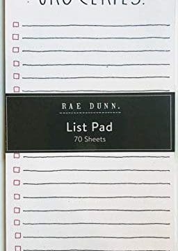 Rae Dunn List Pad Groceries 70 Sheets Lined 0 256x360
