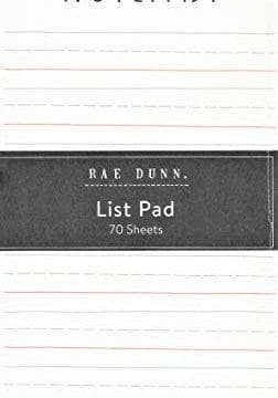 Rae Dunn Notepad List Pad 0 252x360