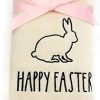 Rae Dunn Spring Easter Hand Towels Set Of 2 Light Beige Embroidered Happy Easter With Easter Bunny Spring Hand Towel Set For Easter Bathroom Home Decor 0 100x100