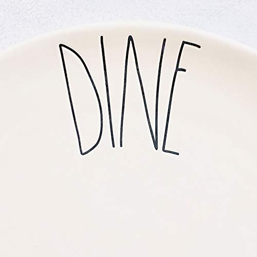Rae Dunn By Magenta DINE Dinner Plates Set Of 4 11 Inch Diameter 0 1