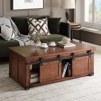 Rosa Solid Wood Coffee Table with Storage