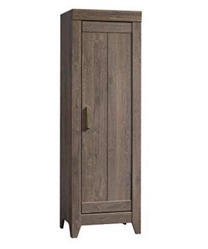 Sauder Adept Storage Narrow Cabinet Fossil Oak Finish Storage Cabinet Fossil Oak Finish